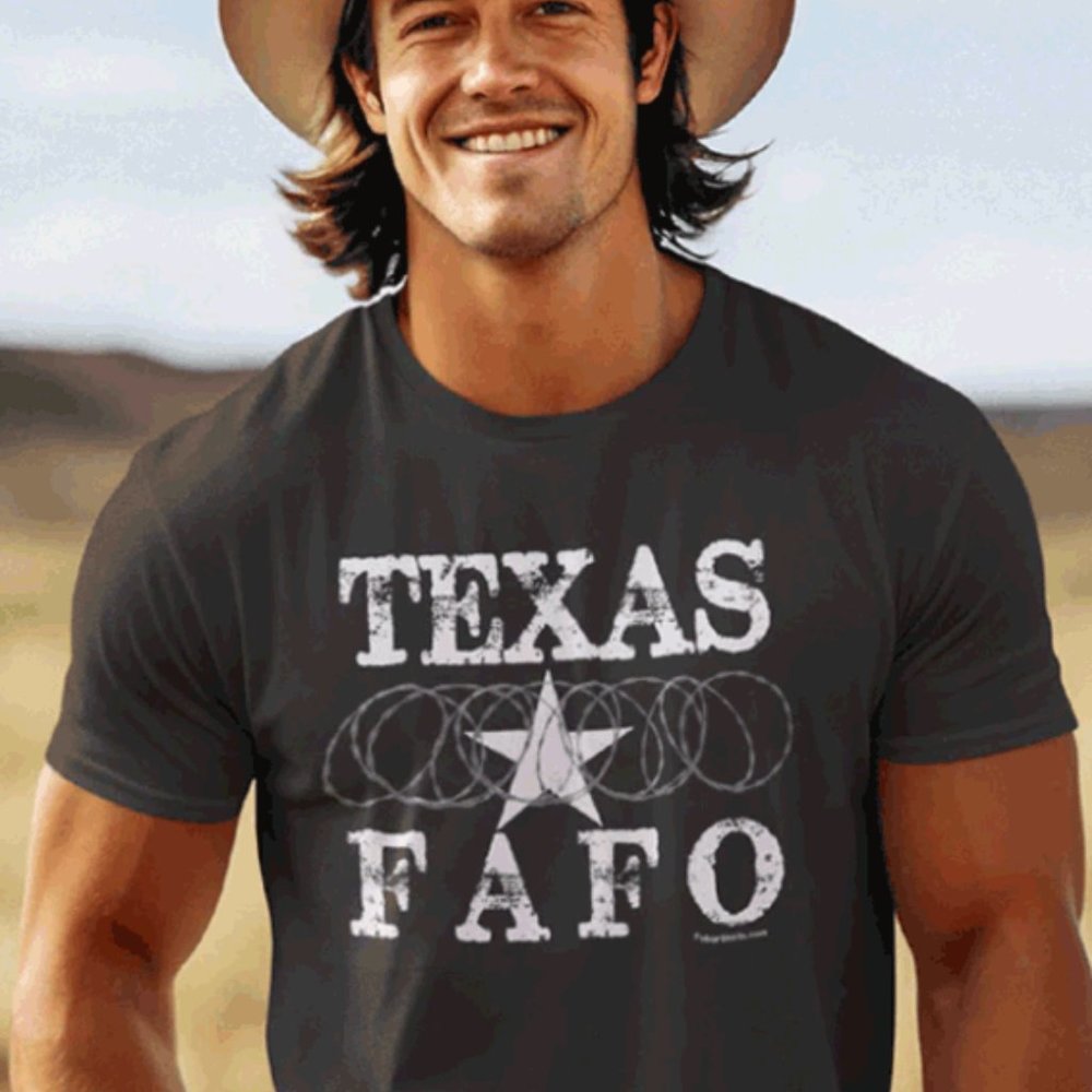 Texas Border T-shirt - FAFO Razor Wire shirt